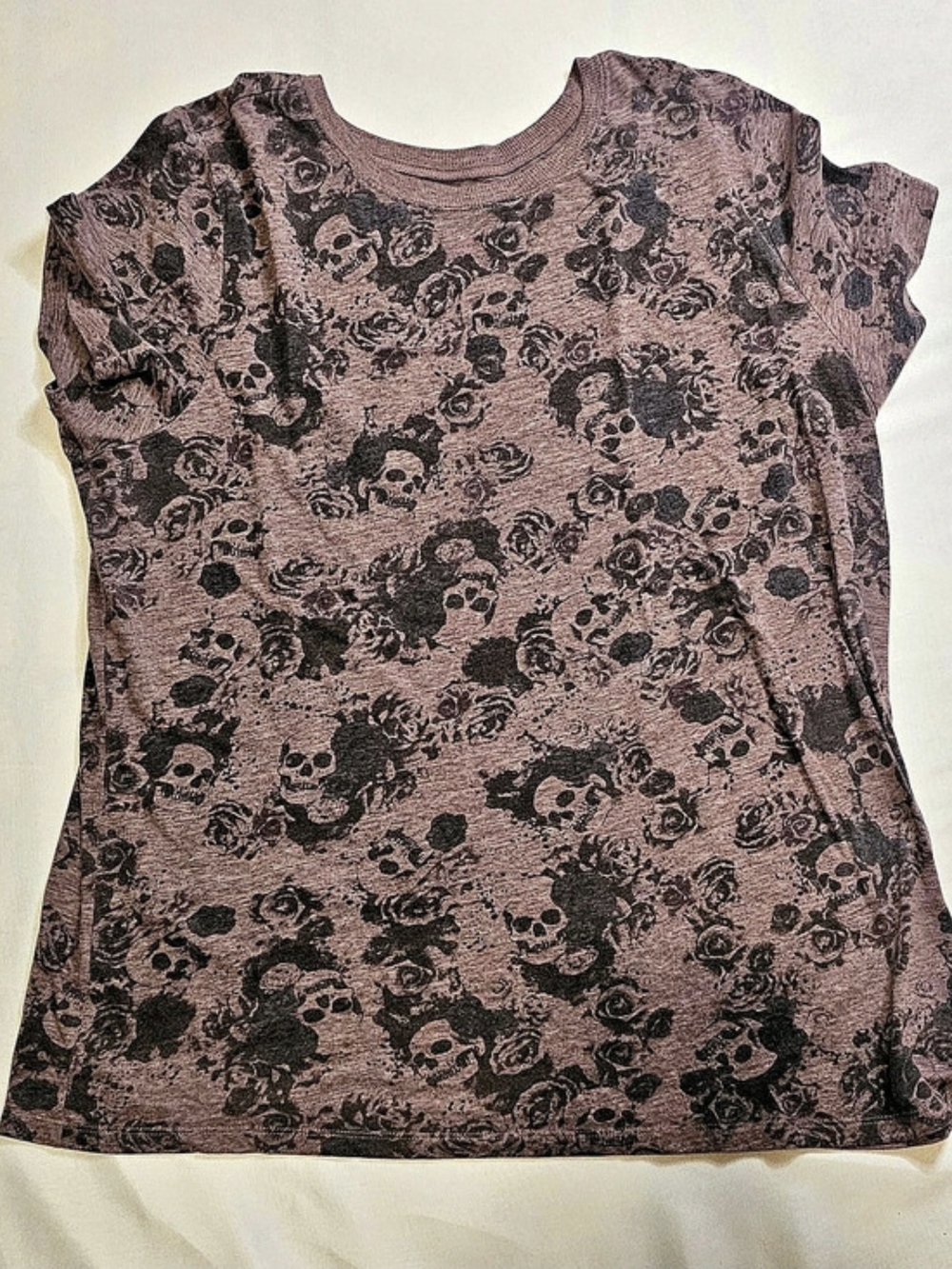 Torrid Floral Short Sleeve Top Purple Size 3